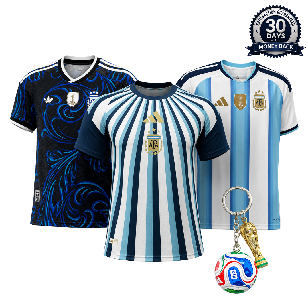Argentina 2026 World Cup 3-Shirt Kit