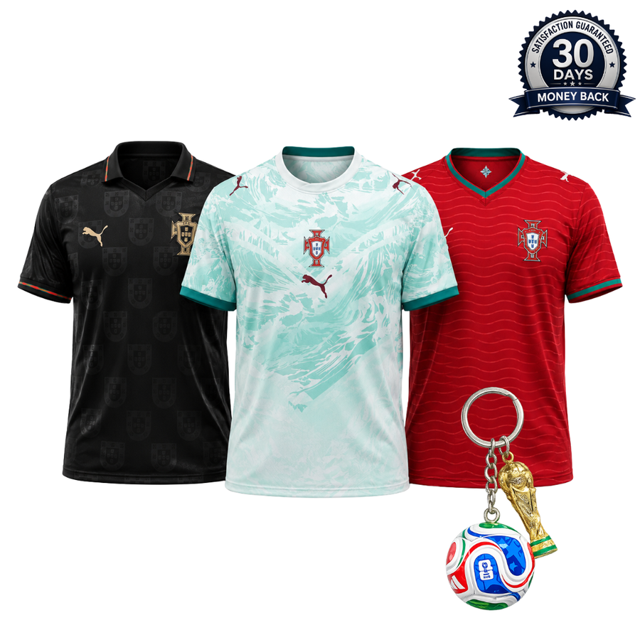 Portugal 2026 World Cup 3-Shirt Kit (Player Version)